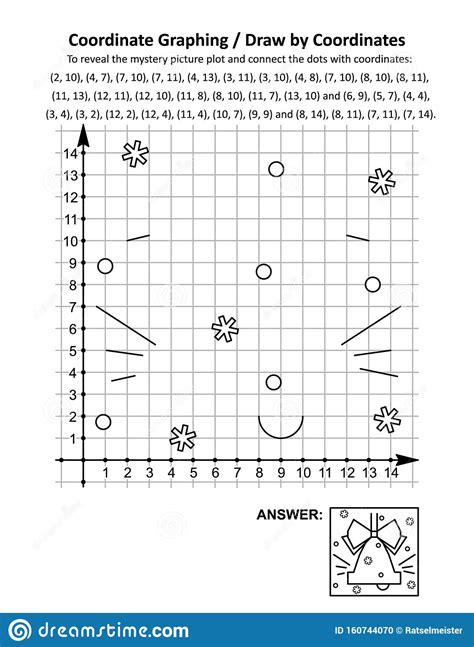 Coordinate Graphing Or Draw By Coordinates Math Worksheet With
