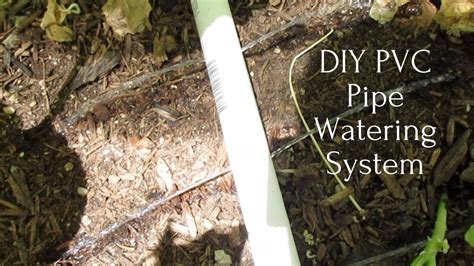 Diy Pvc Pipe Vegetable Garden Watering System Youtube
