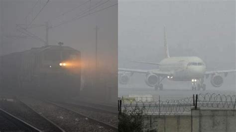 Cold Wave Trains Cancelled Over Domestic Flights Delayed Due