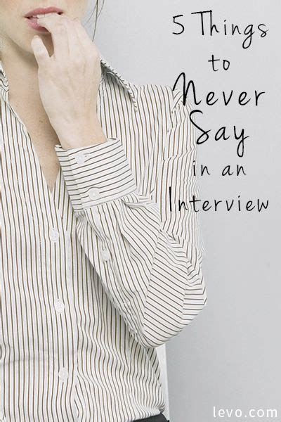 Cover letter format pick the right format for your situation. 5 Things You Should Never Say in an Interview | Job ...