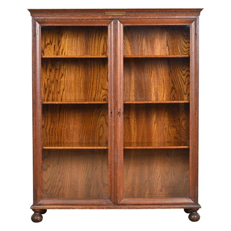 Stickley Brothers Antique Mission Oak Arts And Crafts Double Bookcase