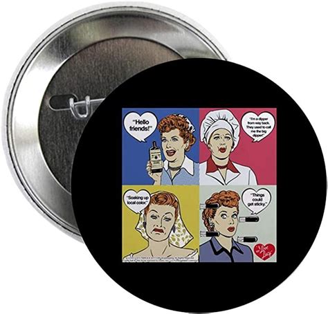 Cafepress I Love Lucy Valentines Day Collage 225 Button 2