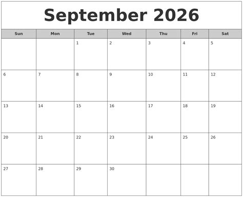 August 2026 Monthly Calendar Printable