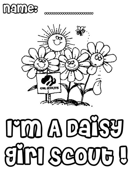 Daisy Girl Scout Coloring Pages At Free Printable