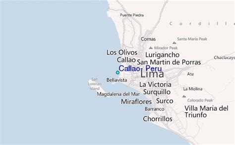 Port Of Callao Peru Map United States Map