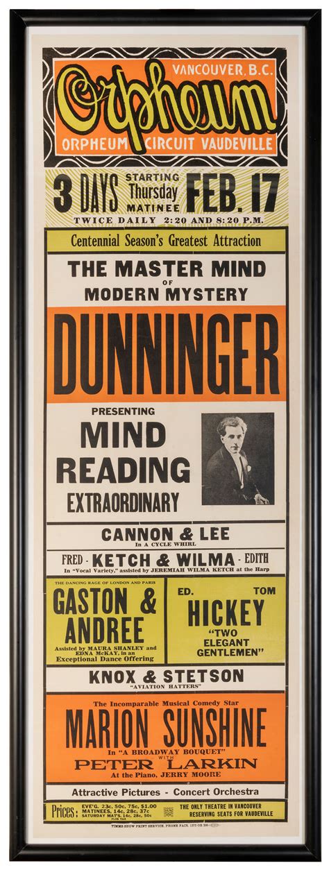 Lot Detail Dunninger Joseph The Master Mind Of Modern Mystery Dunni