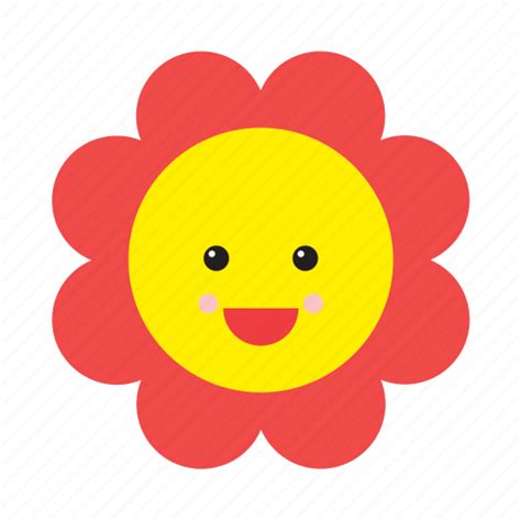 Daisy Emoji Emoticon Face Flower Nature Smiley Icon