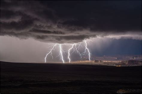 Multiple Lightning Strikes Near Big Water Utah Epod Lightning