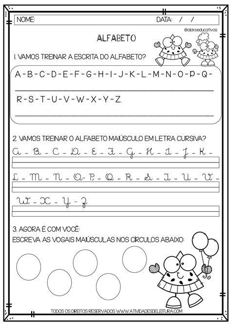 Atividade Sobre Alfabeto