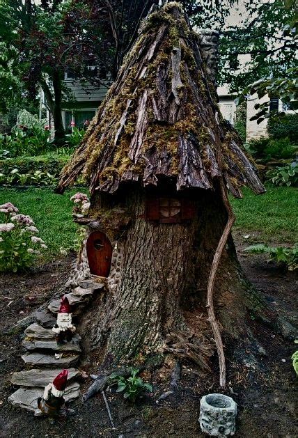 13 Gnome House Tree Stump Ideas Gardendream2