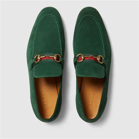 Gucci Men Horsebit Suede Loafer With Web 322500cma403160