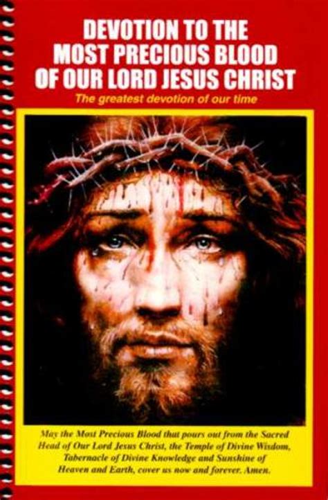Devotion To The Most Precious Blood Of Our Lord Jesus Christ