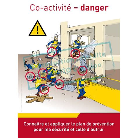 Affiche Sécurité Co Activité Situation Danger Graphito Prévention