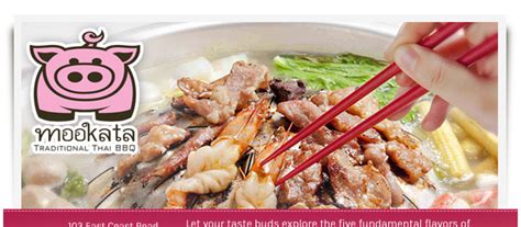 Watch as the chunks of fat used to oil the bbq plates melt and get ready. Mookata Traditional Thai BBQ @ 103 East Coast Road