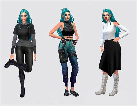 Sims 4 𝙸𝚗𝚝𝚘 𝚝𝚑𝚎 𝙵𝚞𝚝𝚞𝚛𝚎 Lookbook The Sims Game