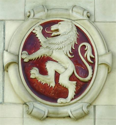 Lion Emblem Logo On Building Free Stock Photo Public Domain Pictures
