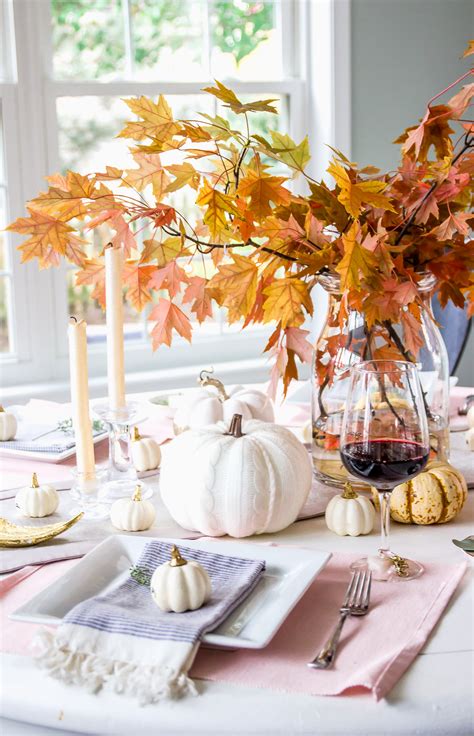Thanksgiving Table Decor Idea Shining On Design