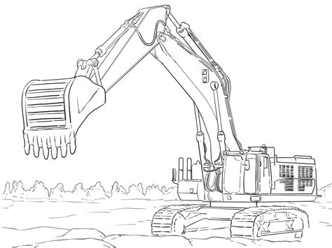 Mini excavator coloring pages download & print line coloring pages for youngsters help them in drawing images of pets, cartoons, alphabets, leaves. Excavator coloring pages