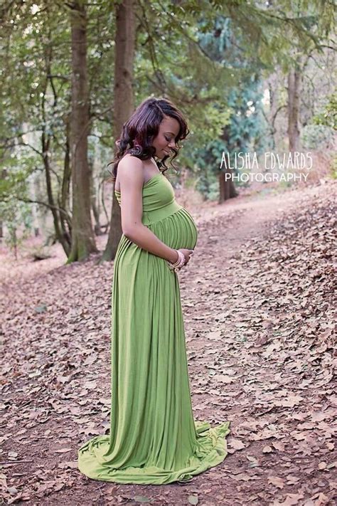 Heather Gown Flowing Stretch Knit Maternity Dress Maxi