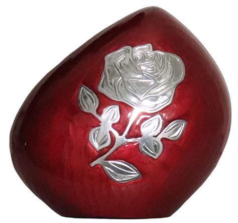 Buy Cremation Urn Red Rose Ainrock Funeral Urn Aluminum Memorial