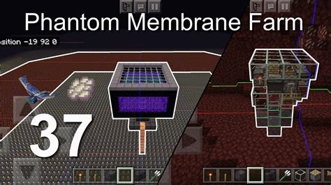 Minecraft Bedrock Tutorials37 How To Build A Phantom Membrane Farm
