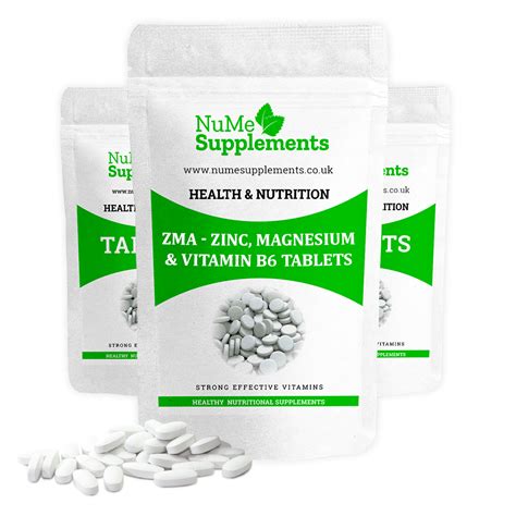 Vitamin b6 is also available as a convenient supplement in capsule and tablet form. ZMA - Zinc, Magnesium & Vitamin B6 Tablets - Nutritional ...