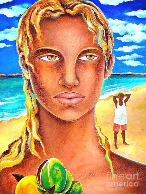 Island Girl Painting By Gem S Visionary Fine Art America