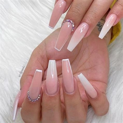 coffin nails acrylic nails coffin pink pink ombre nails ombre nails