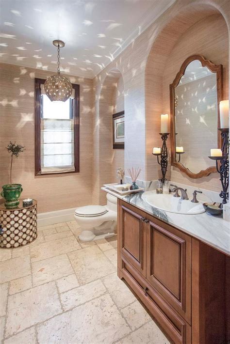 Simply Stated Powder Room With Dramatic Lighting Hgtv