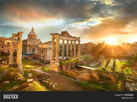Roman Forum Ruins Roman Forum Rome Image And Photo Bigstock