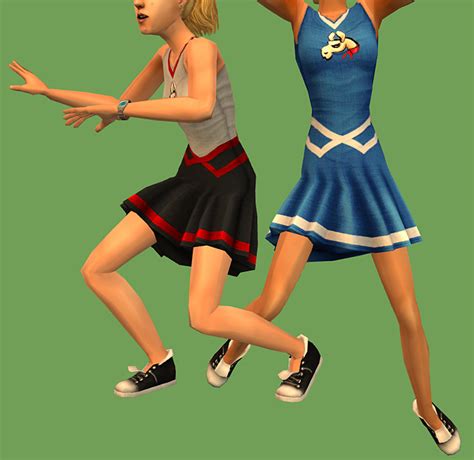 Mod The Sims Cheerleader Outfit Default Replacement