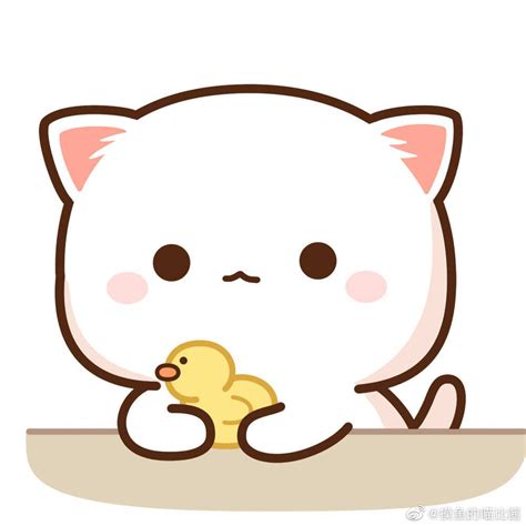 Pin By Phạm Phương On Mochi Peach Cat Chibi Cat Cute Anime Cat Cute