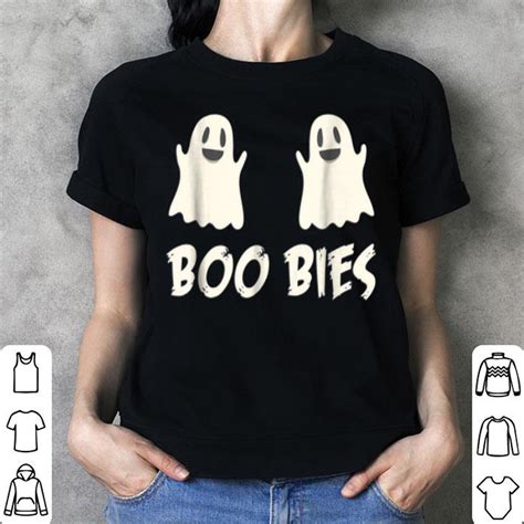 Official Say Boo Ghost Boobies Spooky Halloween Boobs Shirt Hoodie