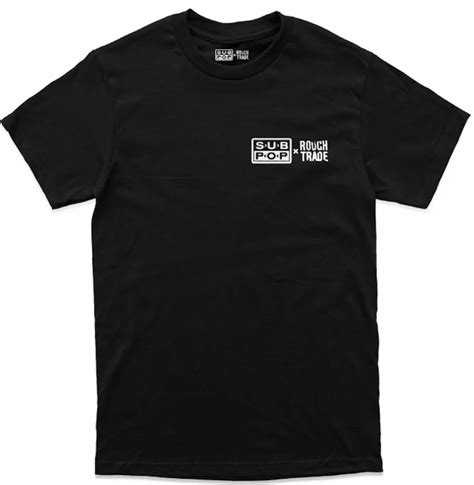 rough trade sub pop x rough trade 35th anniversary limited edition t shirt black x