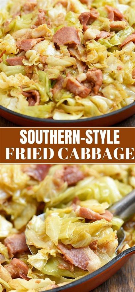 Immediately stir in half the chopped cabbage and season with salt, pepper, onion powder, and paprika or cajun seasoning. Southern Fried Cabbage | Recipe | Southern fried cabbage ...