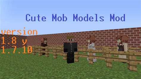 Minecraft Review De Cute Mob Models Mod Versión 1 8 Y 1 7 Free Nude