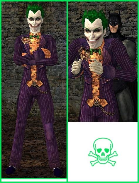 Mod The Sims The Joker Arkham Asylum Outfit