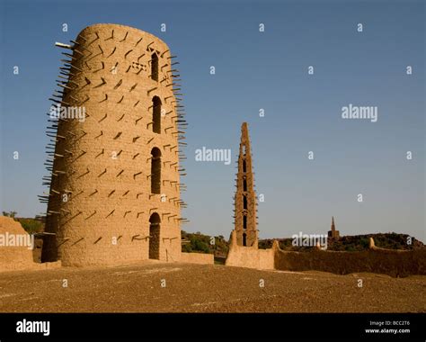 Burkina Faso Sahel Town Of Bani Sudanese Style Mosquesminarets