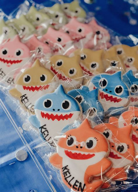 Baby Shark Cookies Shark Party Decorations Shark Themed Birthday