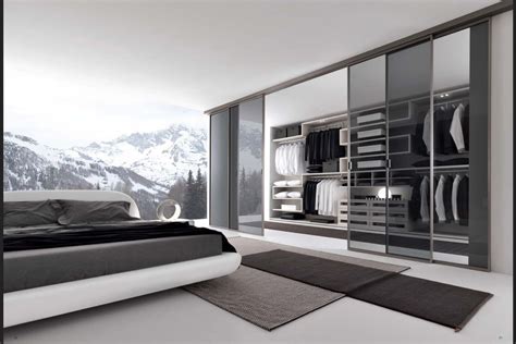 modern bedroom design aluminum glass door wardrobecustom walk