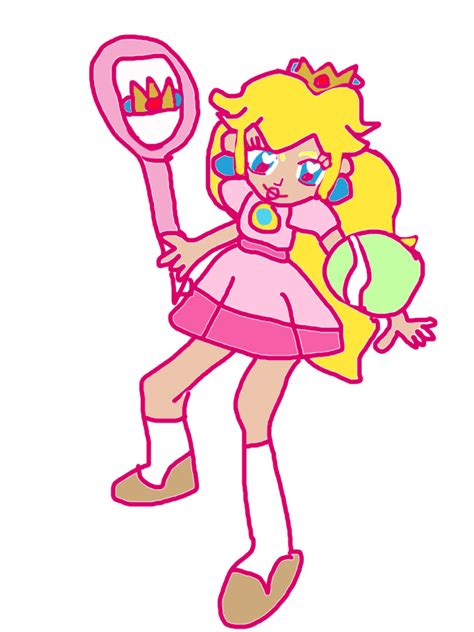 Princess Peach From Mario Tennis 64 By Pinkprincesspeachy On Deviantart