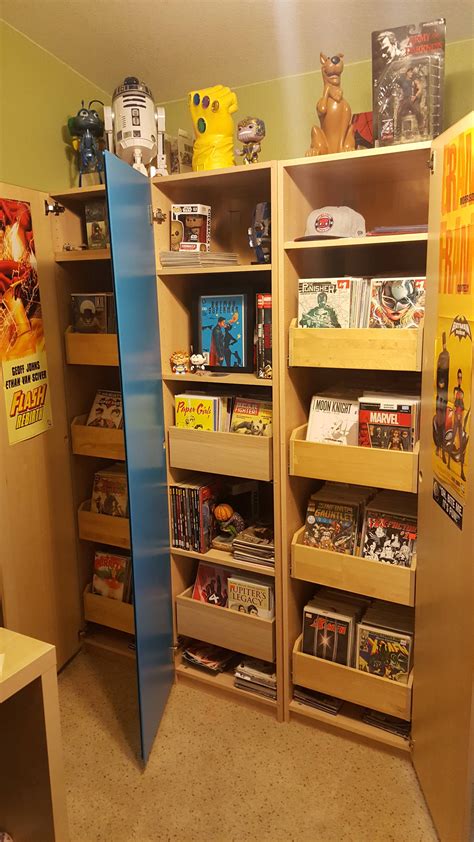Comic Book Storage Cabinet Plans 2020 Comic Book Storage Comic Room
