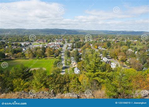 Greenfield Aerial View Massachusetts Usa Stock Photo Image Of