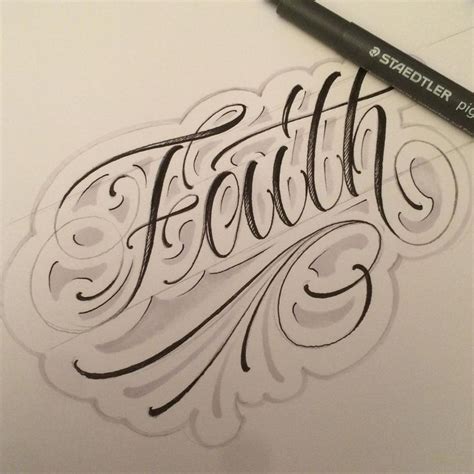Brigantetattoo On Instagram “faith” Cursive Tattoos Tattoo Fonts