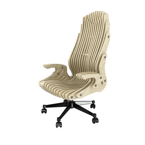 Cnc Parametric Office Plywood Chair 3d Model Cgtrader