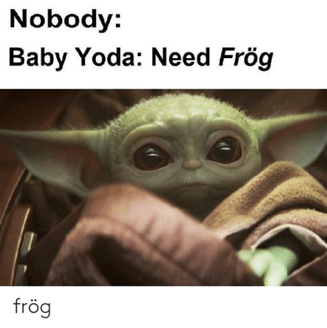 Baby Yoda Frog Meme