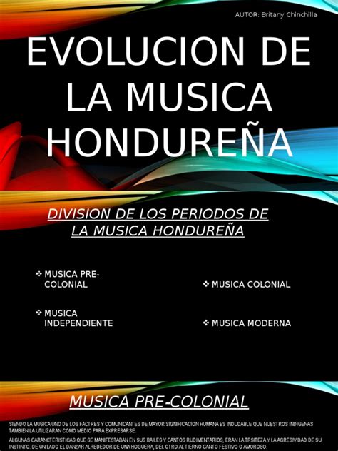 Periodos De La Musica Hondureña Honduras Instrumentos Musicales