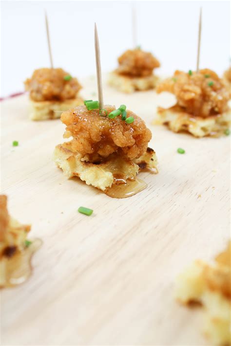 Mini Chicken And Waffle Appetizer Lets Mingle Blog