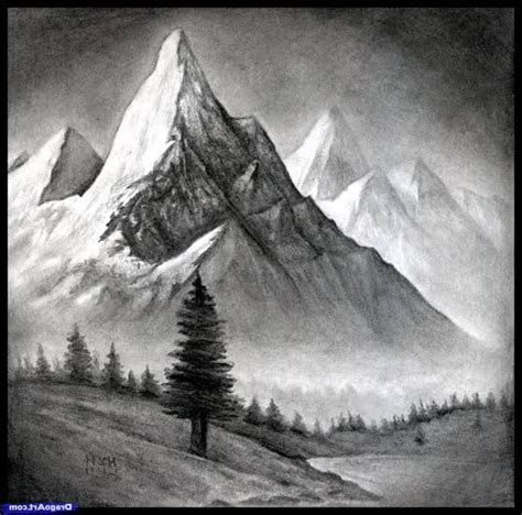 Resultado De Imagen De Mountain Drawing Landscape