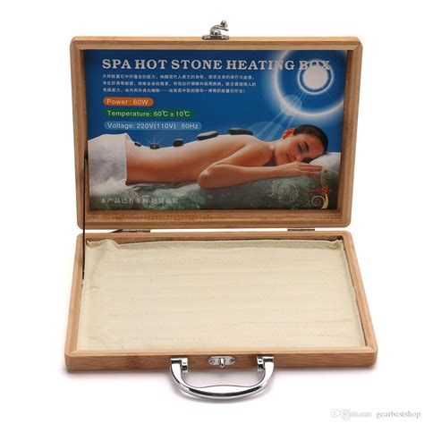 2021 hot stone massage heater box for lava spa rock basalt stones body spa from gearbestshop